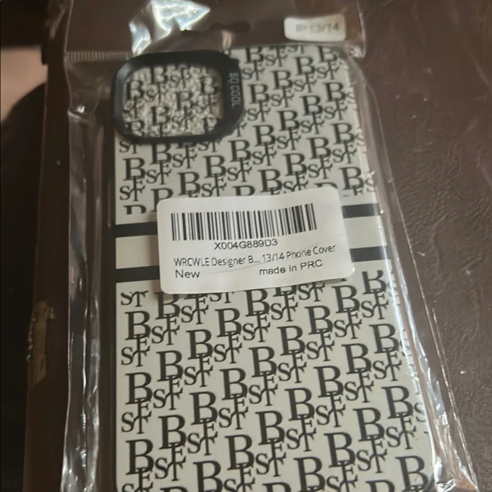 Black and White Monogram Smartphone Cover